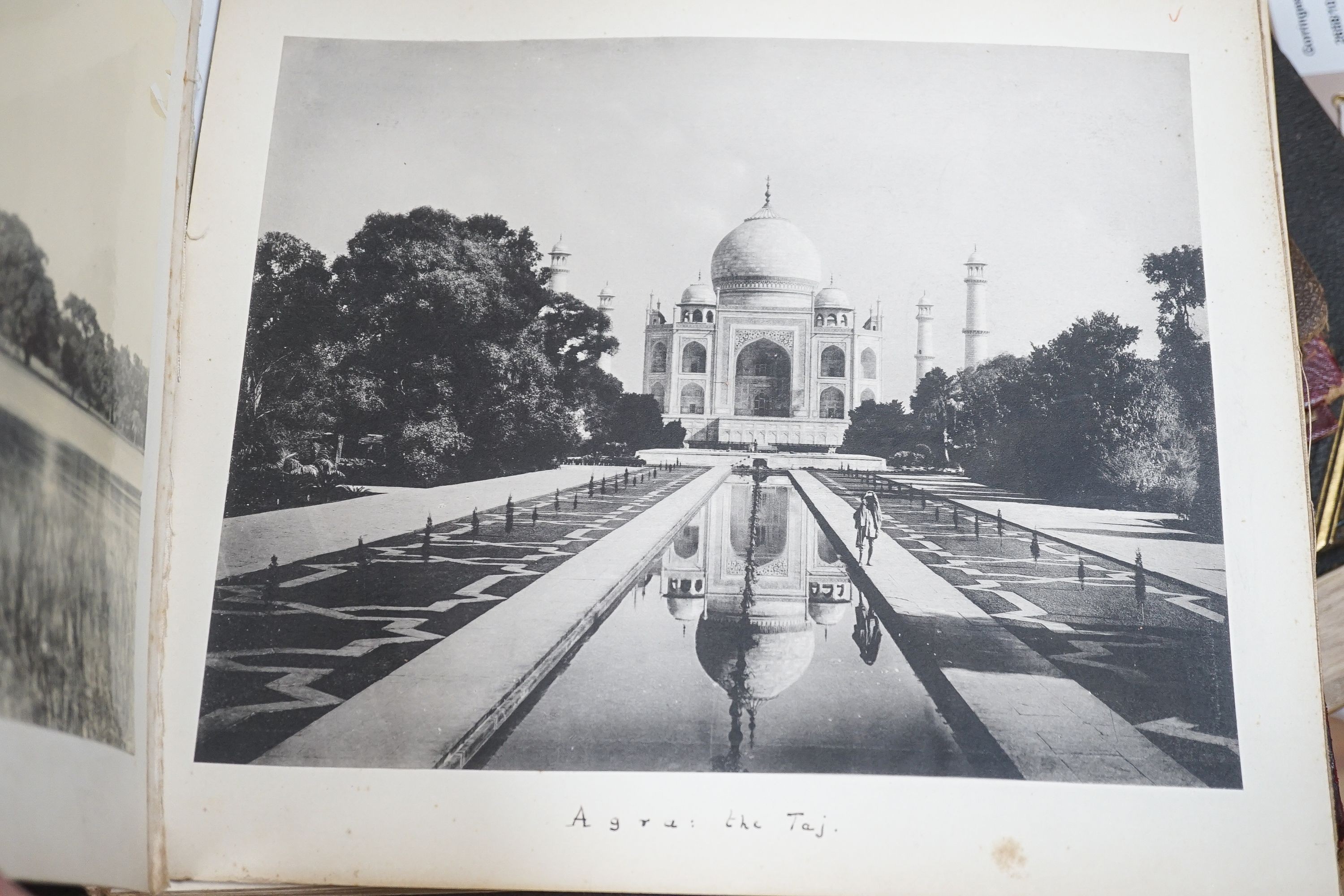 Six albums of late 19th/early 20th century photographs, mainly topographical views, one album India-related